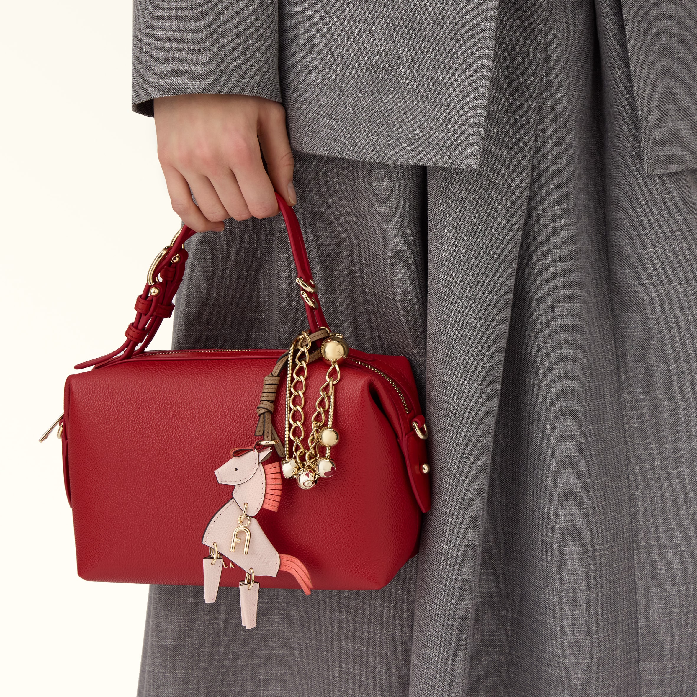 Furla Double Boston Bag