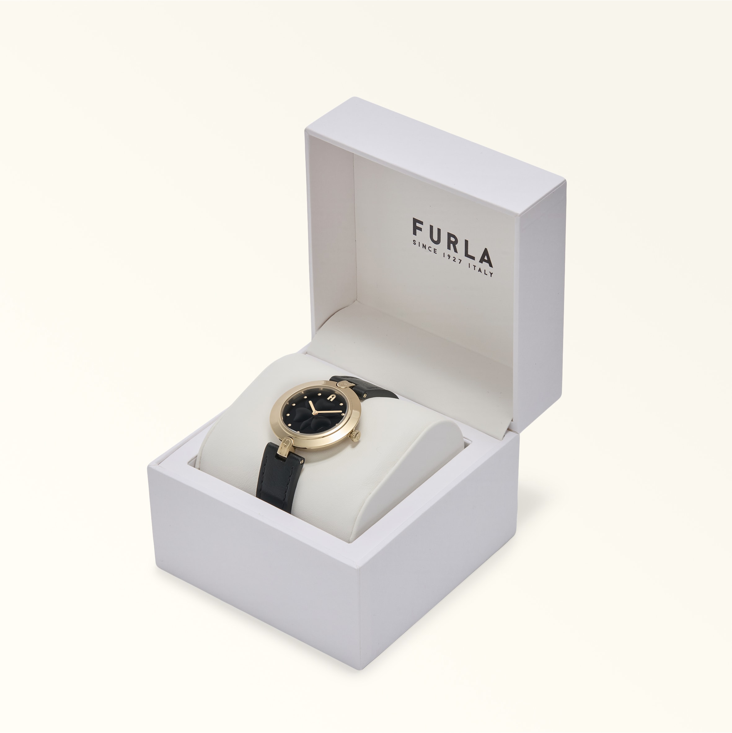Furla Logo Links Round Case Watch