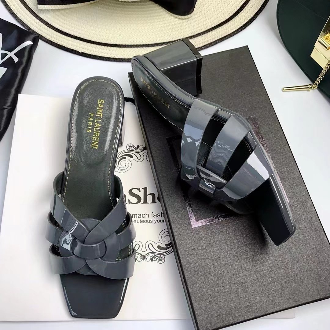 YSL Saint Laurent Nu Pieds Thick Heeled Shoes