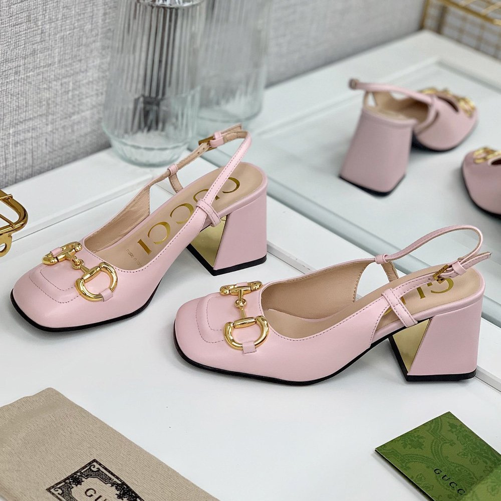 Gucci Buckle High Heels  Slide Sandal