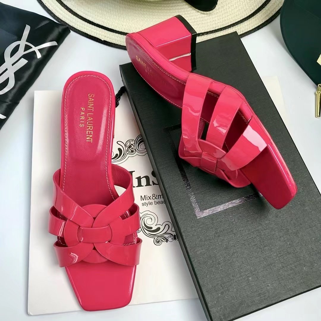 YSL Saint Laurent Nu Pieds Thick Heeled Shoes