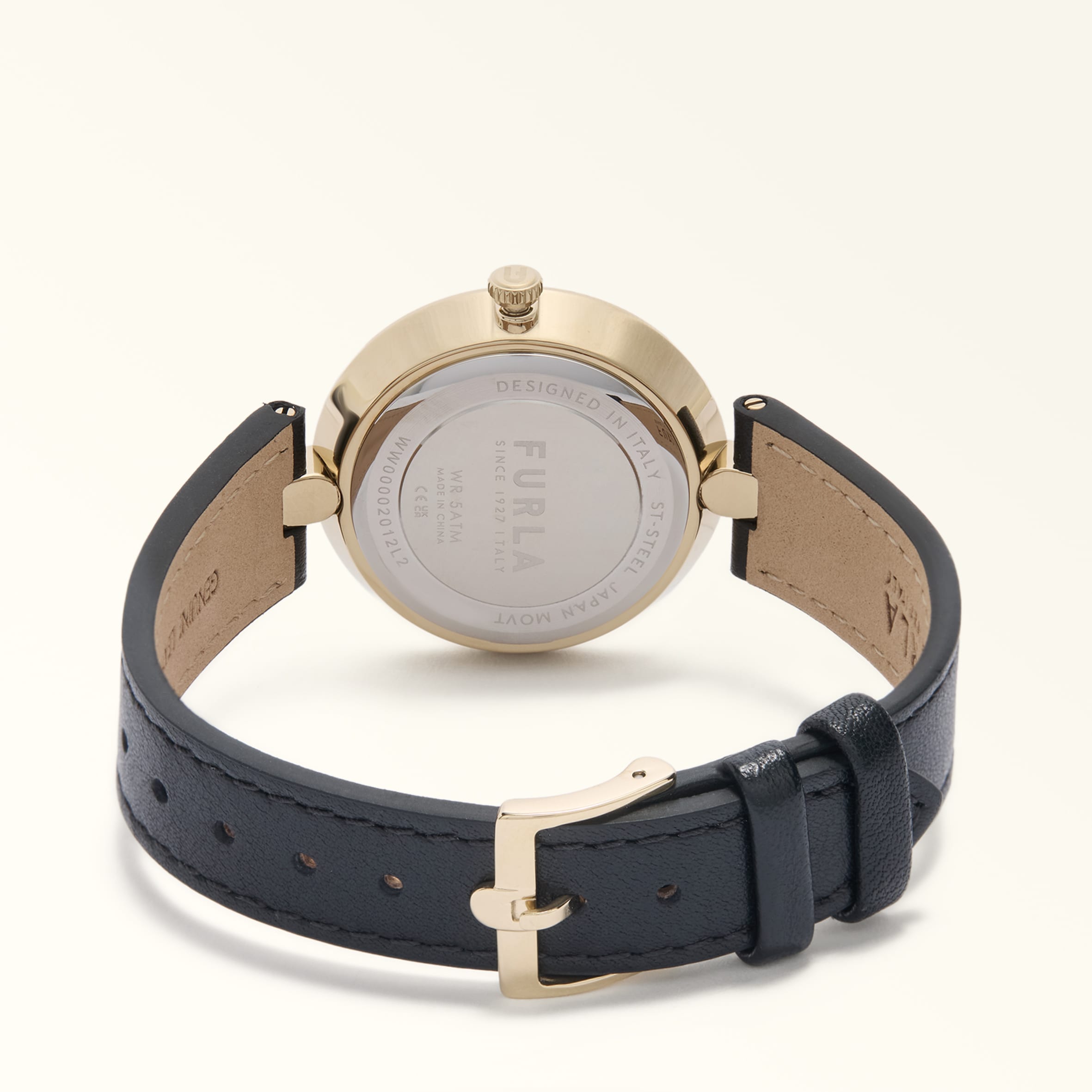 Furla Logo Links Round Case Watch
