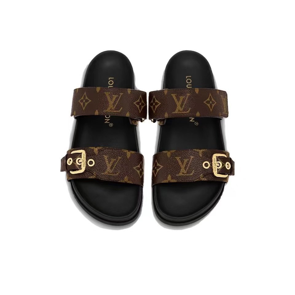 Louis Vuitton LV Bom Dia Fashion Flat Flip-flops Slide Sandal