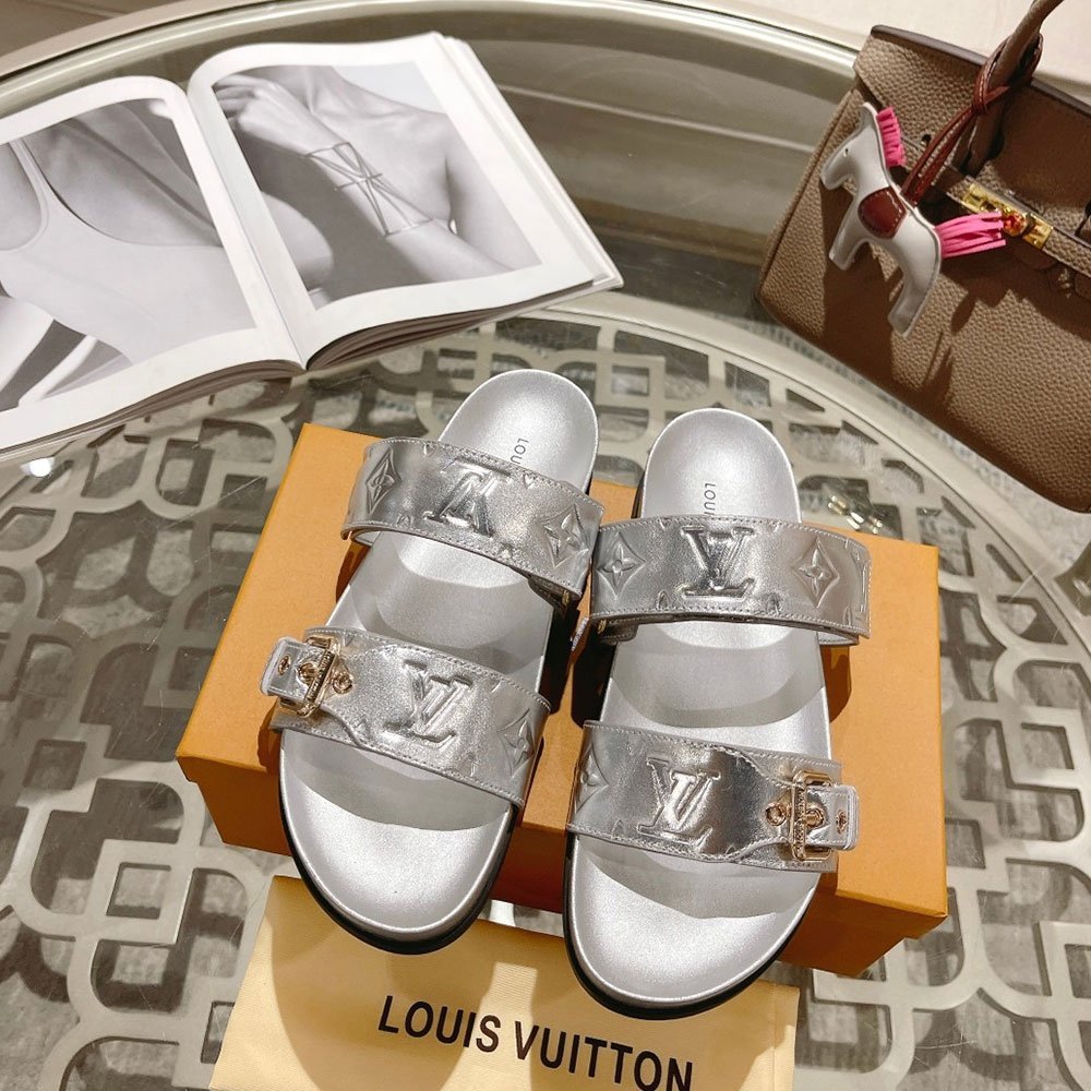 Louis Vuitton LV Bom Dia Fashion Flat Flip-flops Slide Sandal