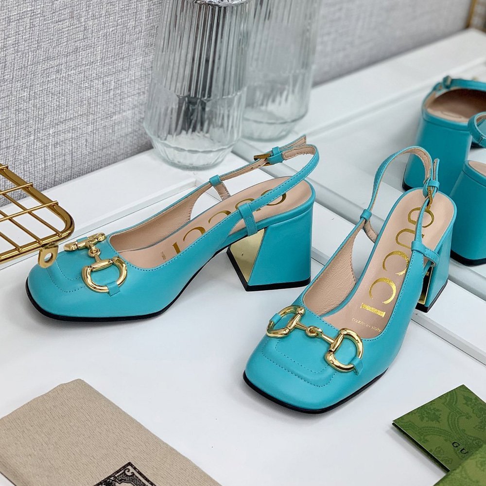 Gucci Buckle High Heels  Slide Sandal