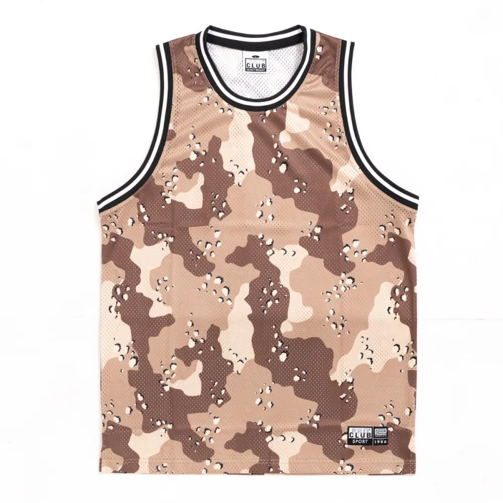 Pro Club Men's Classic Camo Basketball Jersey