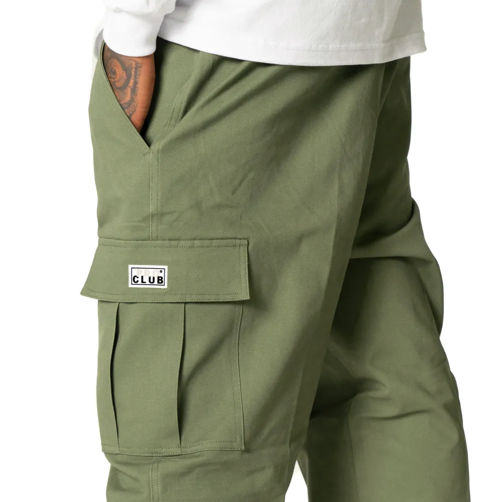 Pro Club Men's Heavyweight Stretch Twill Cargo Lounge Pant