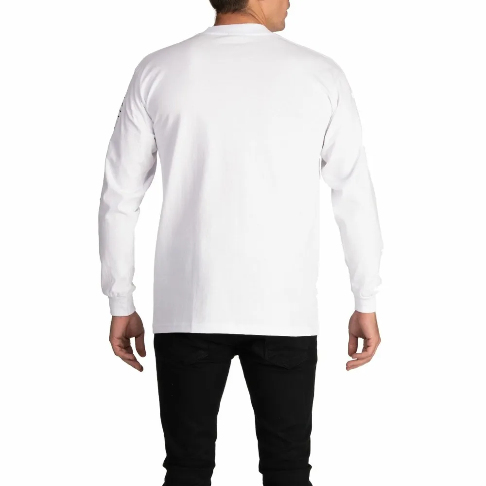 Pro Club Embroidered Box Logo Long Sleeve Heavyweight T-Shirt
