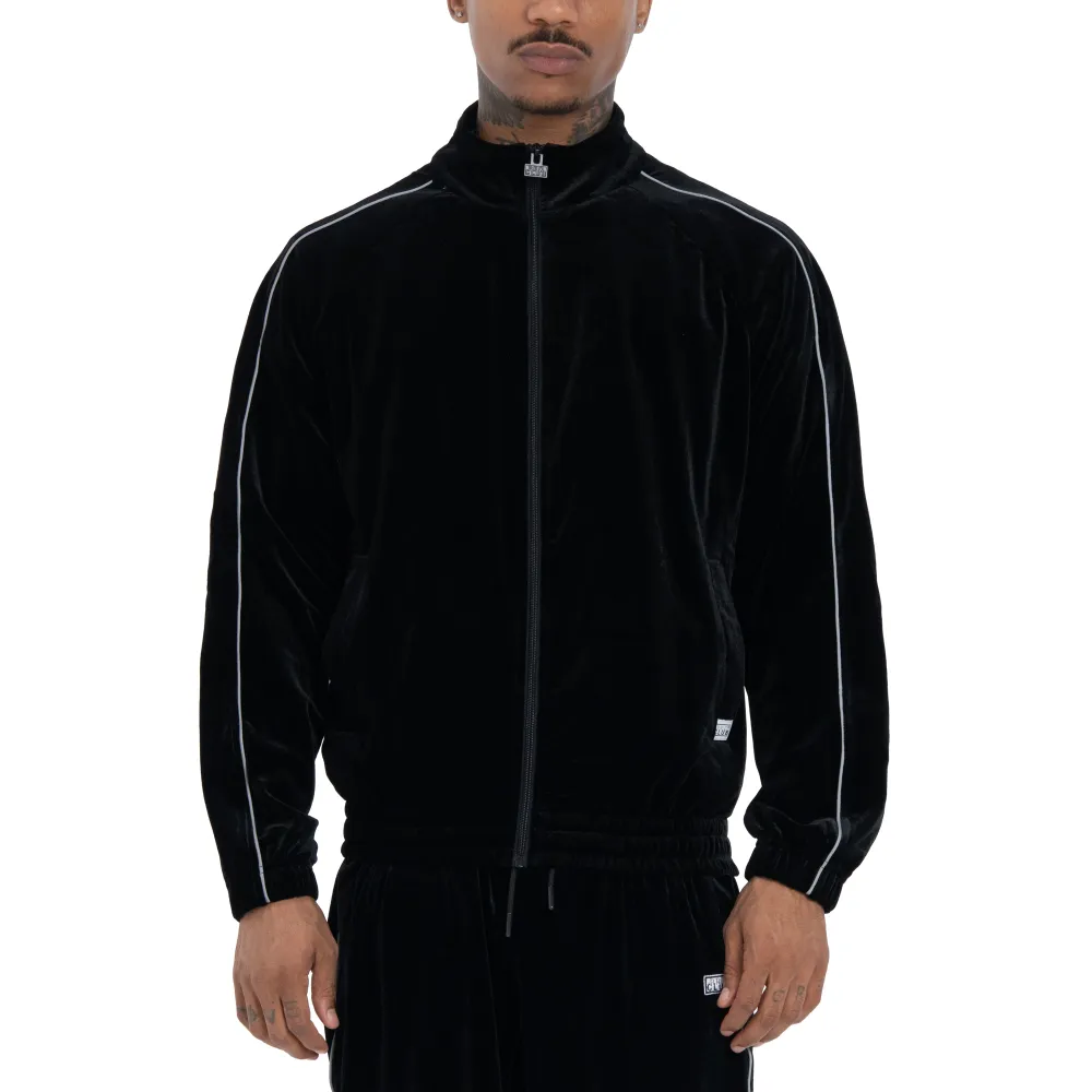 Pro Club Men's Comfort Velour Track Jacket