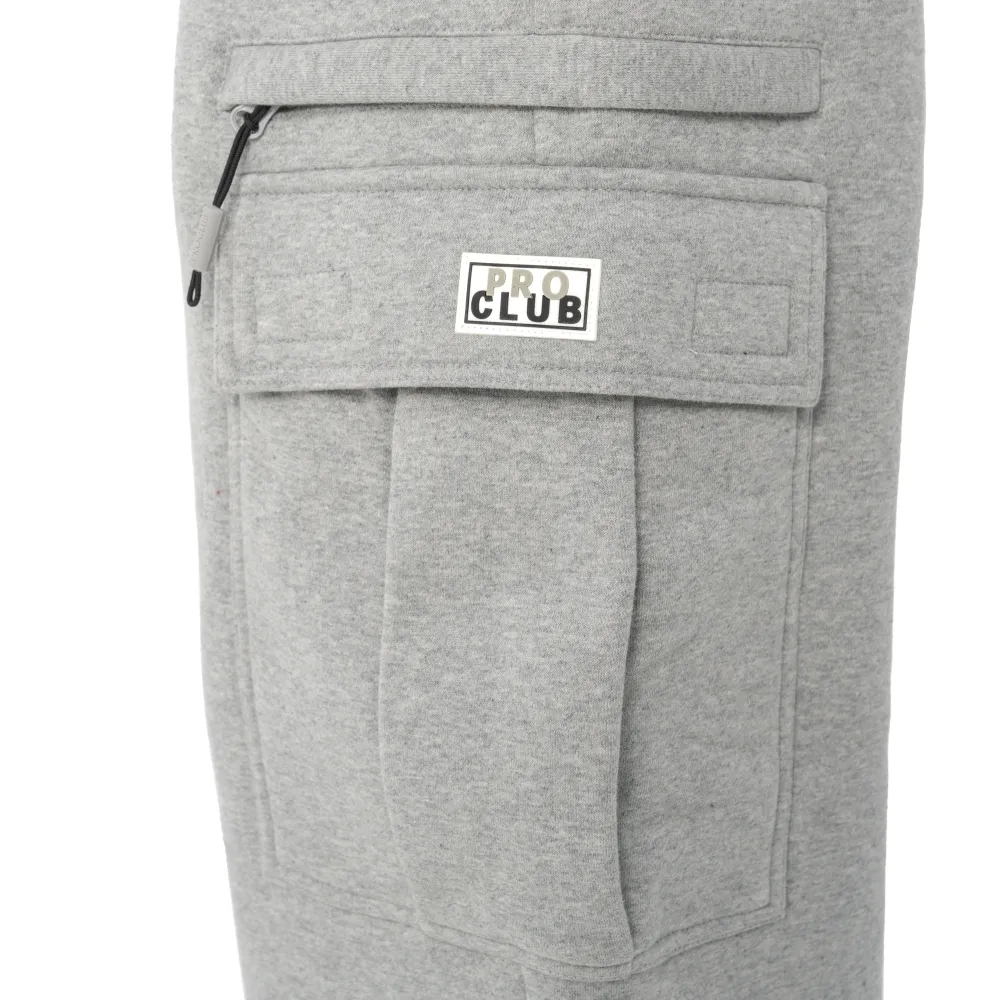 Pro Club Men's Heavyweight Basic Open Leg Cargo Sweatpant