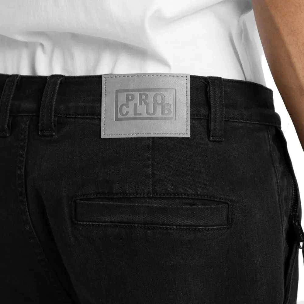 Pro Club Men's Heavyweight Relaxed Fit Denim Cargo Pant