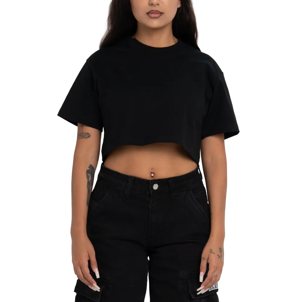 Pro Club Women鈥檚 Heavyweight Stretch Crop Tee