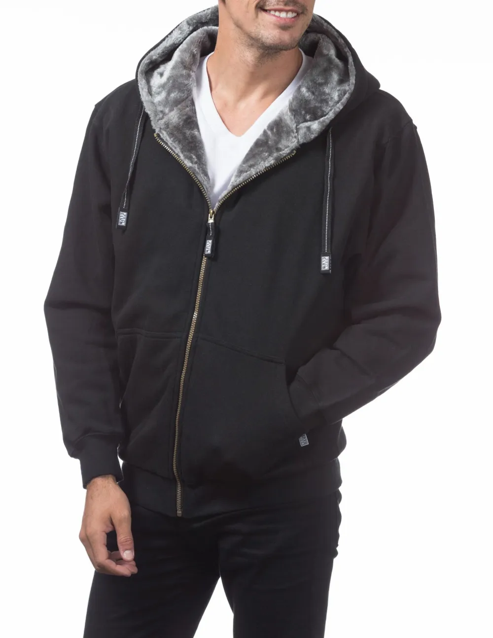 Pro Club Men's Heavyweight Pile Full Zip Hoodie