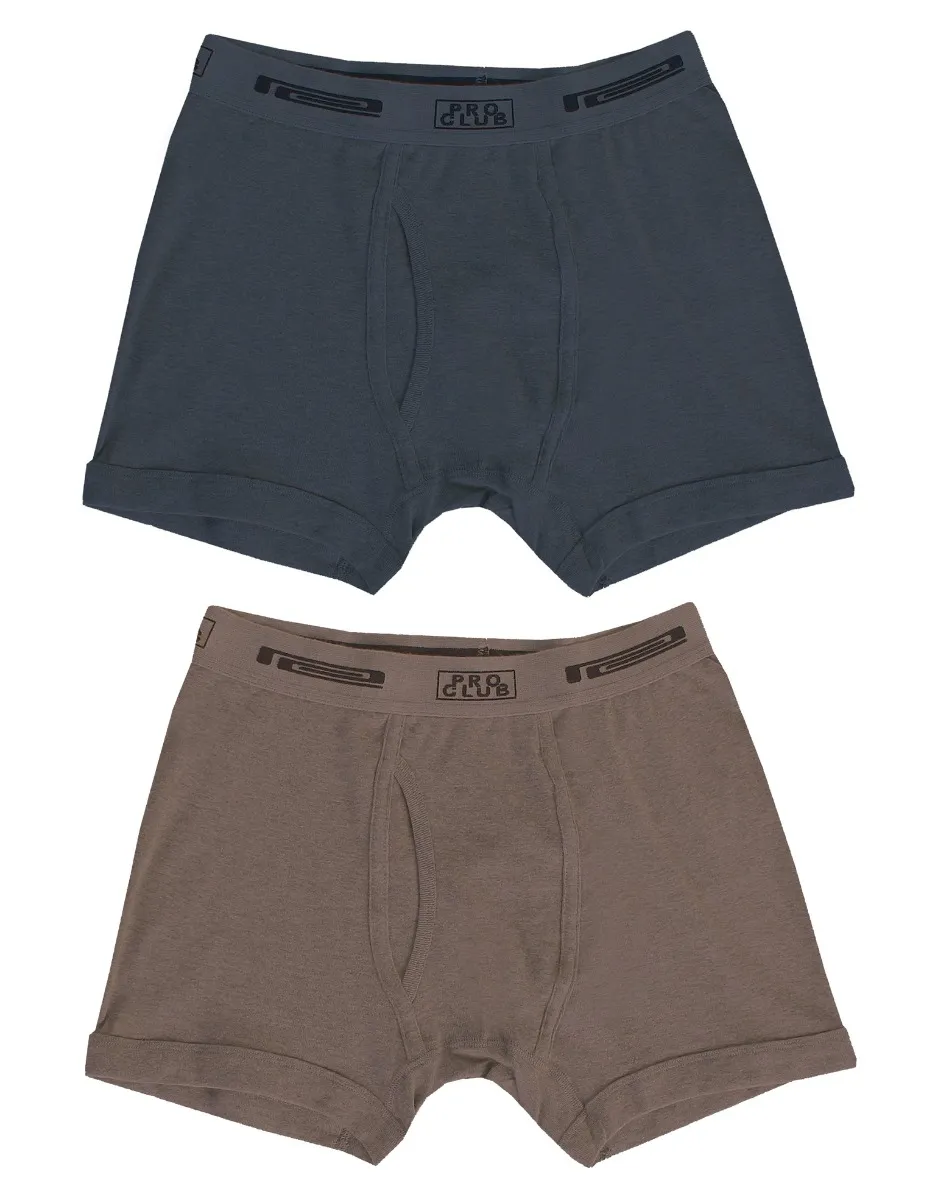 Pro Club Men's 2-Pack Soft Cotton Boxer Brief
