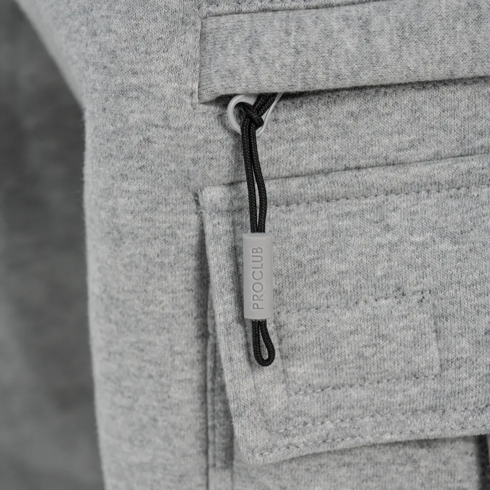 Pro Club Men's Heavyweight Basic Open Leg Cargo Sweatpant