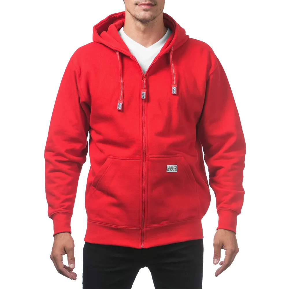 Pro Club Men's Heavyweight Full Zip Fleece Hoodie