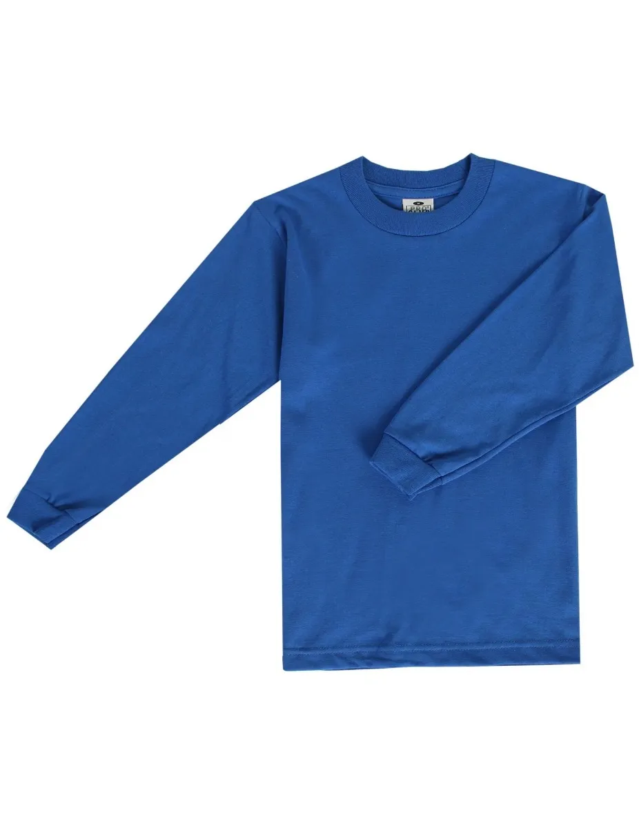 Pro Club Youth Long Sleeve Crew Neck Tee